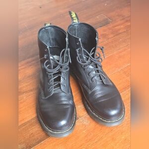 Dr. Martens Black Leather Men's Boots
